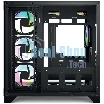 Компьютерный корпус Forza Forza FZ-G42B Seaview TG ATX Case, black, w/o psu, Curved Tempered glass front panel, 1x3,5