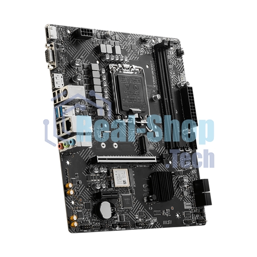 Материнская плата MSI PRO H610M-G WIFI H610, LGA1700, 2*DDR5, 1*PCIEx16, 1*PCIEx1, 1*M.2, 4*USB3.2Gen1, 6*USB2.0, 4*SATA3.0, 1G, VGA, DP, HDMI, M-ATX, RTL