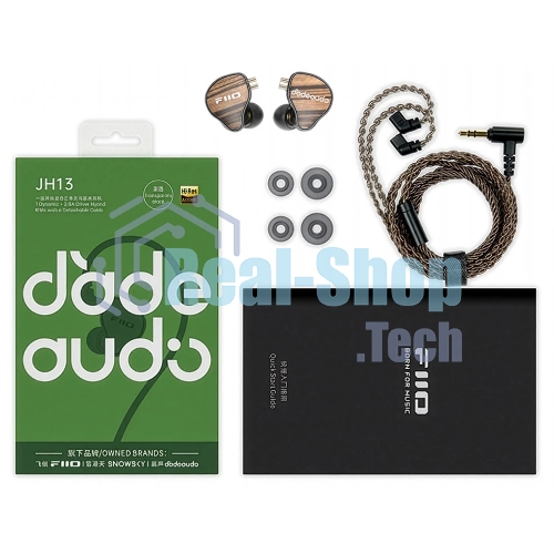 Проводные наушники FiiO FH13 черный, внутриканальные, Jack 3.5
