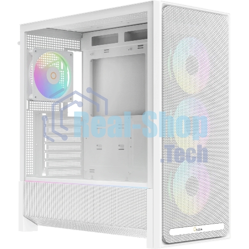 Корпус Ocypus Delta C70 WH ARGB, Midi-Tower, белый, 4 x 120 мм
