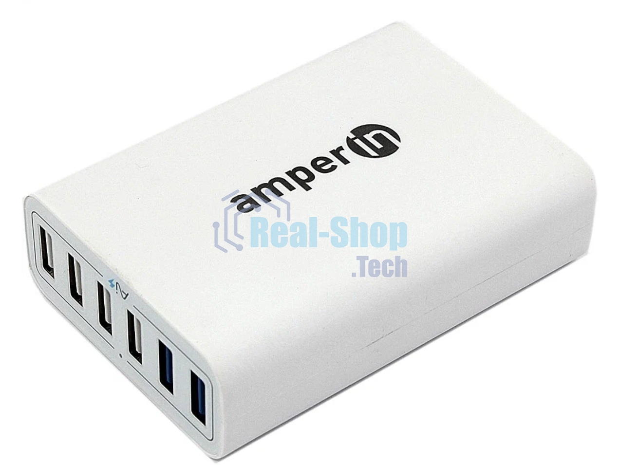 Блок питания (сетевой адаптер) Amperin Quick Charge 6-port QC 3.0 USB (YDS-TC060-4-2-0), белый