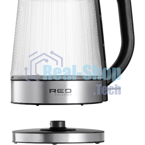 Чайник электрический Red Solution G121 1.8 л, 2200 Вт, черный/серебристый