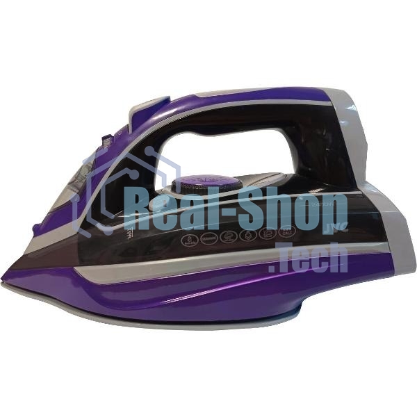 Утюг JVC JRI02 фиолетовый/черный, 2400 Вт, 20 г/мин, 120 г/мин, 400 мл