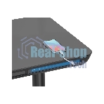 Стол компьютерный Cactus CS-EGD-BK-LED столешница закаленное стекло, черный, каркас черный