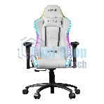 Кресло KFA2 Gaming Chair 01 RGB SE белый, экокожа, RGB-подсветка, подголовник