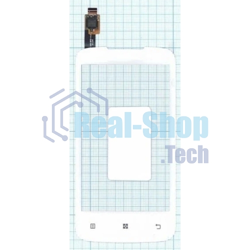 Сенсорное стекло (тачскрин) для Lenovo A376, белое