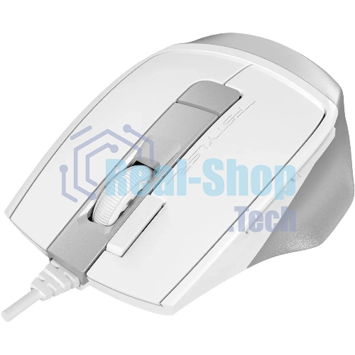 Мышь проводная A4Tech Fstyler FM45S Air белый/серебристый, 2400 dpi, USB, кнопки - 7