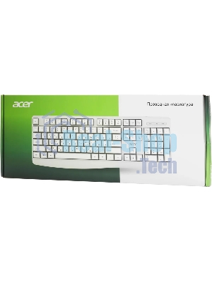 Клавиатура проводная Acer OKW301 (ZL.KBDCC.01B), USB, белый