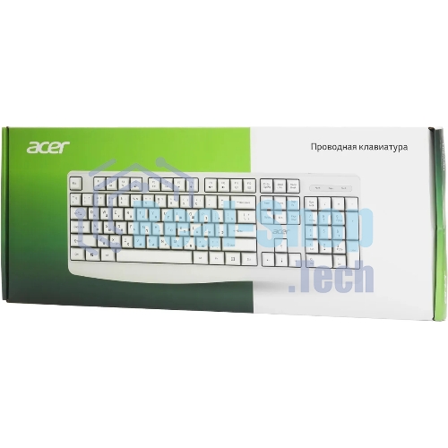 Клавиатура проводная Acer OKW301 (ZL.KBDCC.01B), USB, белый