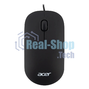 Мышь проводная Acer OMW122 черный, 1200 dpi, USB, кнопки - 3