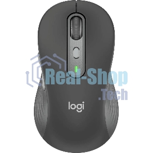 Мышь беспроводная Logitech M750 L Large графитовый, 4000 dpi, радиоканал, Bluetooth, USB, кнопки - 5