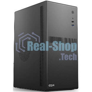 Компьютерный корпус CBR mATX Minitower V203, без БП, 1хUSB 3.0, 1хUSB 2.0, HD Audio+Mic, черный PCC-MATX-V203-WPSU