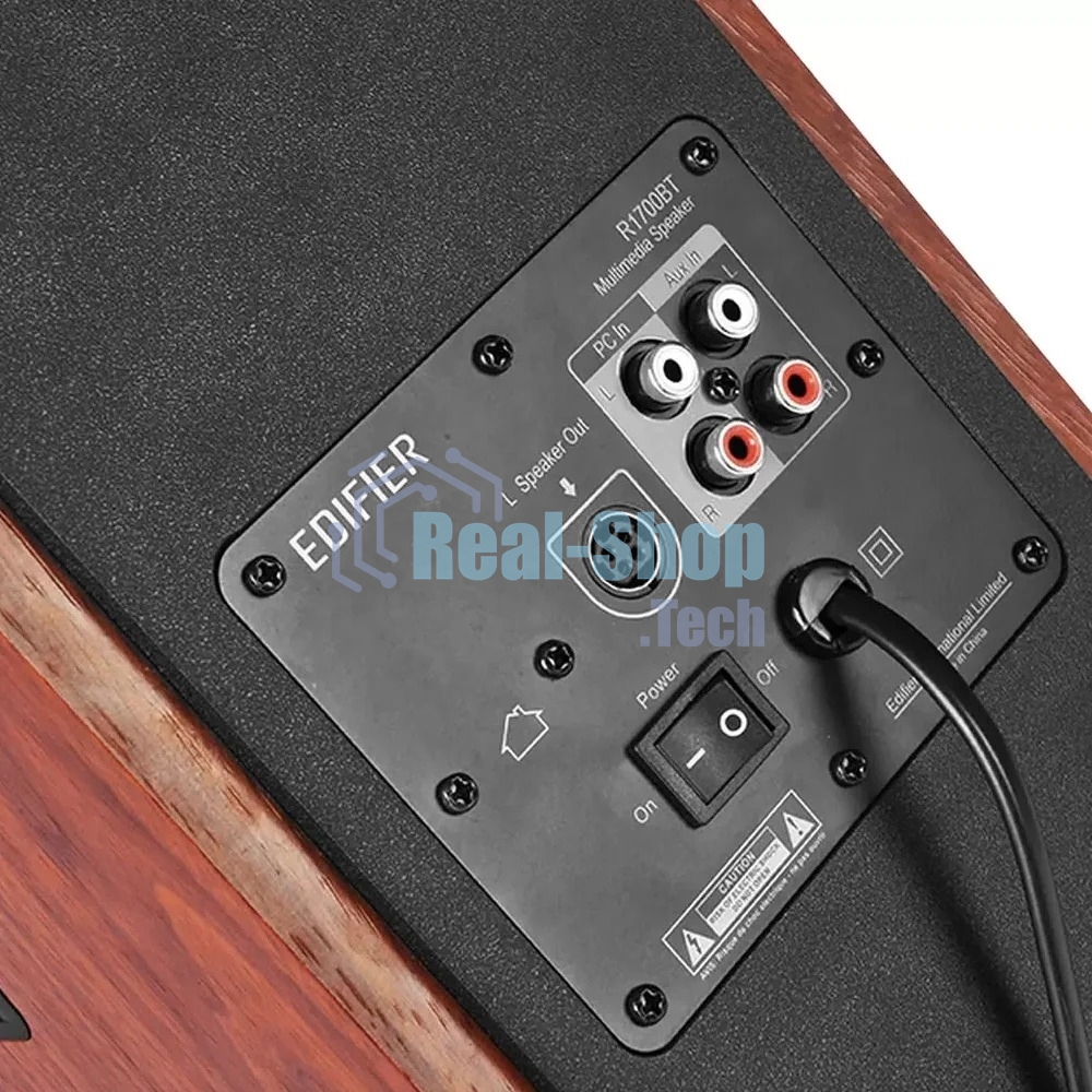 Колонки Edifier R1700 ВТ 2.0 Активные, 2 x 33W RMS, 85 дБА, дерево, беспроводной пульт ДУ