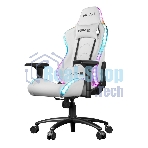 Кресло KFA2 Gaming Chair 01 RGB SE белый, экокожа, RGB-подсветка, подголовник