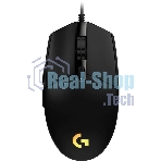 Мышь проводная Logitech G102 LIGHTSYNC черный, 8000 dpi, USB, кнопки - 6