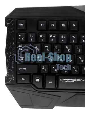 Комплект клавиатура+мышь Qumo Solaris проводной, USB, 2200 DPI, чёрный