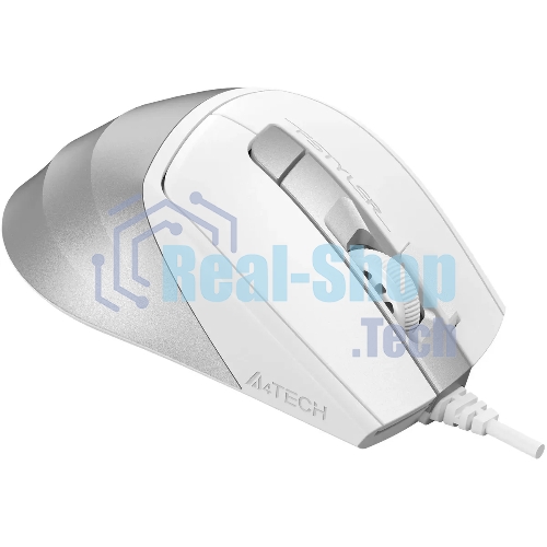 Мышь проводная A4Tech Fstyler FM45S Air белый/серебристый, 2400 dpi, USB, кнопки - 7