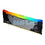 Оперативная память Kingston Fury Beast, DDR4, 32Gb (1x32Gb), 3600MHz, CL18, DIMM, с радиатором, RGB, черный