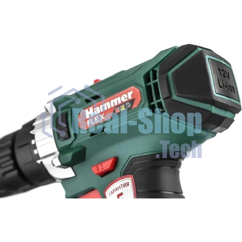 Дрель-шуруповерт Haммer ACD12CS, 12 В, 1,5 Ач, 26 Нм, щеточный