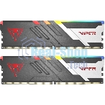 Оперативная память Patriot Viper Venom, DDR5, 48Gb (2x24 Gb), 6000 MHz, CL30, DIMM, радиатор, RGb, черный