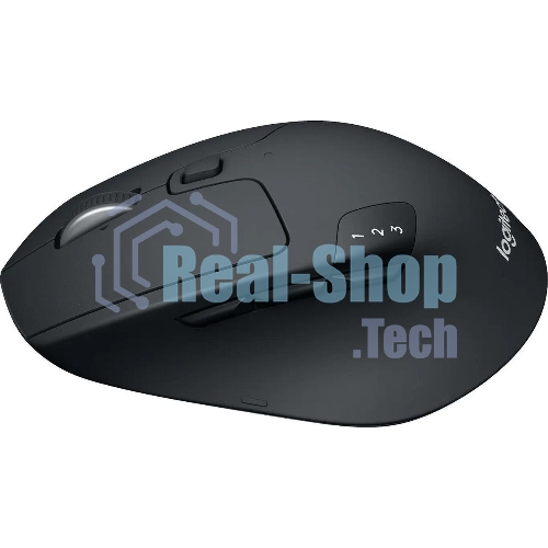 Мышь беспроводная Logitech M720 Triathlon черный, 1000 dpi, радиоканал, Bluetooth, USB, кнопки - 8