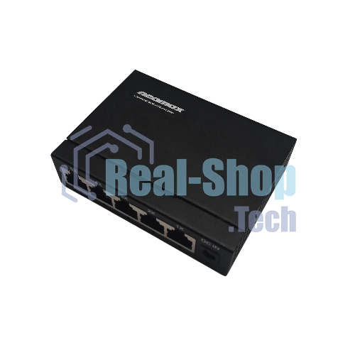 Коммутатор неуправляемый NEOMAX NMS-105P-1000-S, 5 портов 1000 Mbps, металл