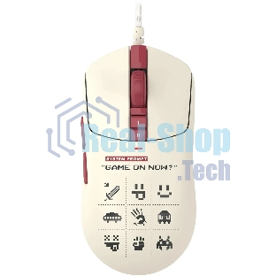 Мышь проводная A4Tech Bloody W72 Ultra Pixels Red рисунок/бежевый/красный, 20000 dpi, USB, кнопки - 7