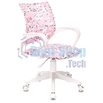 Кресло Бюрократ BuroKIDS 1 W розовый, ткань, 120 кг