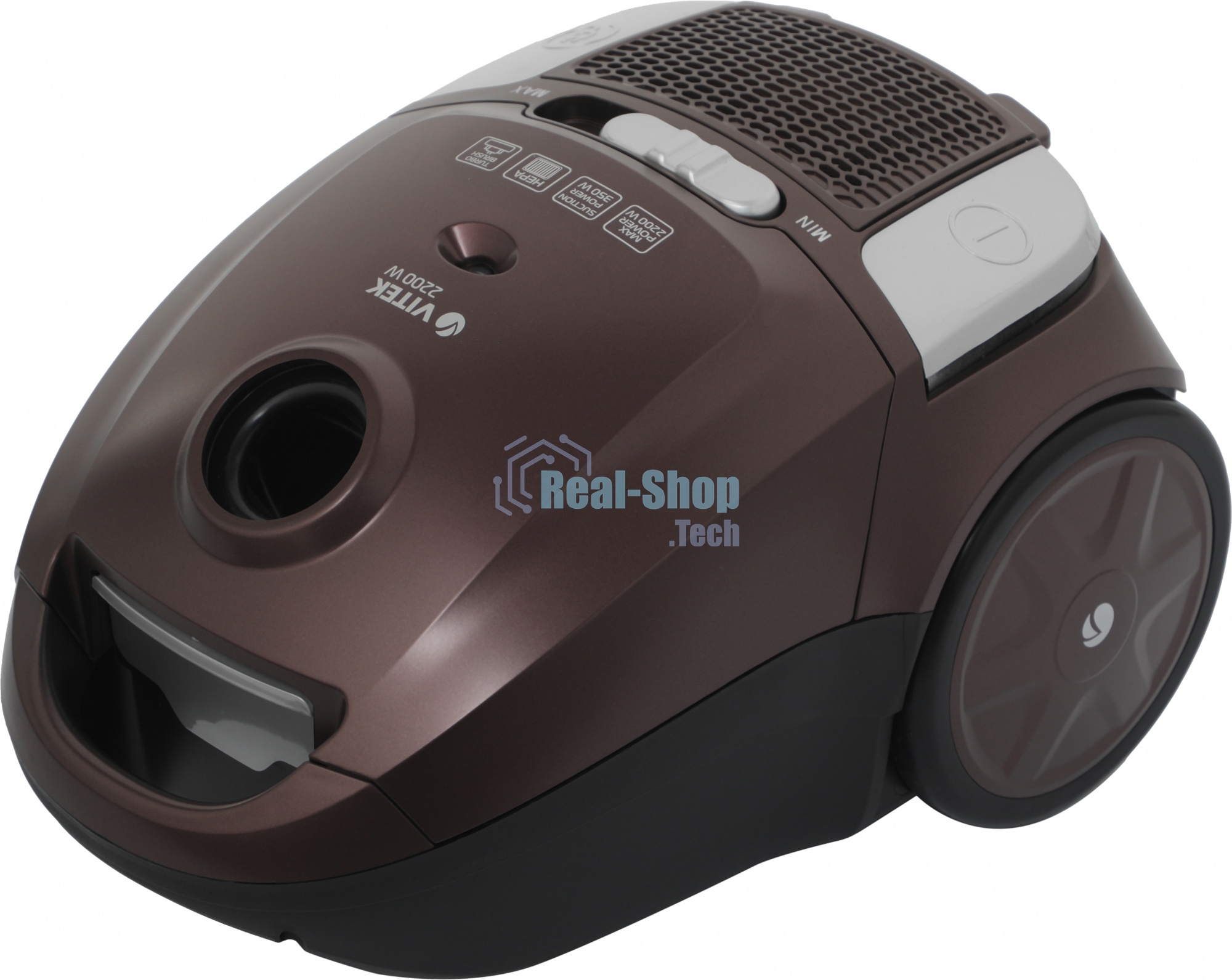 Пылесос Vitek VT-8138 коричневый/черный, 350/2200 Вт, уборка сухая, пылесборник мешок 2 л