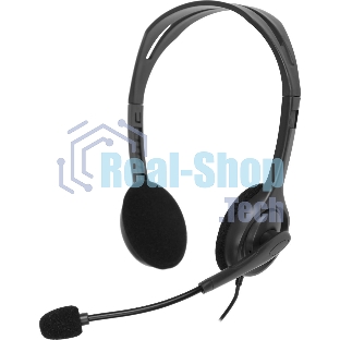 Гарнитура Logitech H111 чёрный, проводная, 3.5 мм
