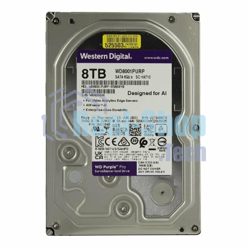 Жесткий диск HDD Western Digital 8Tb 7200rpm SATA-III 256Mb 3.5