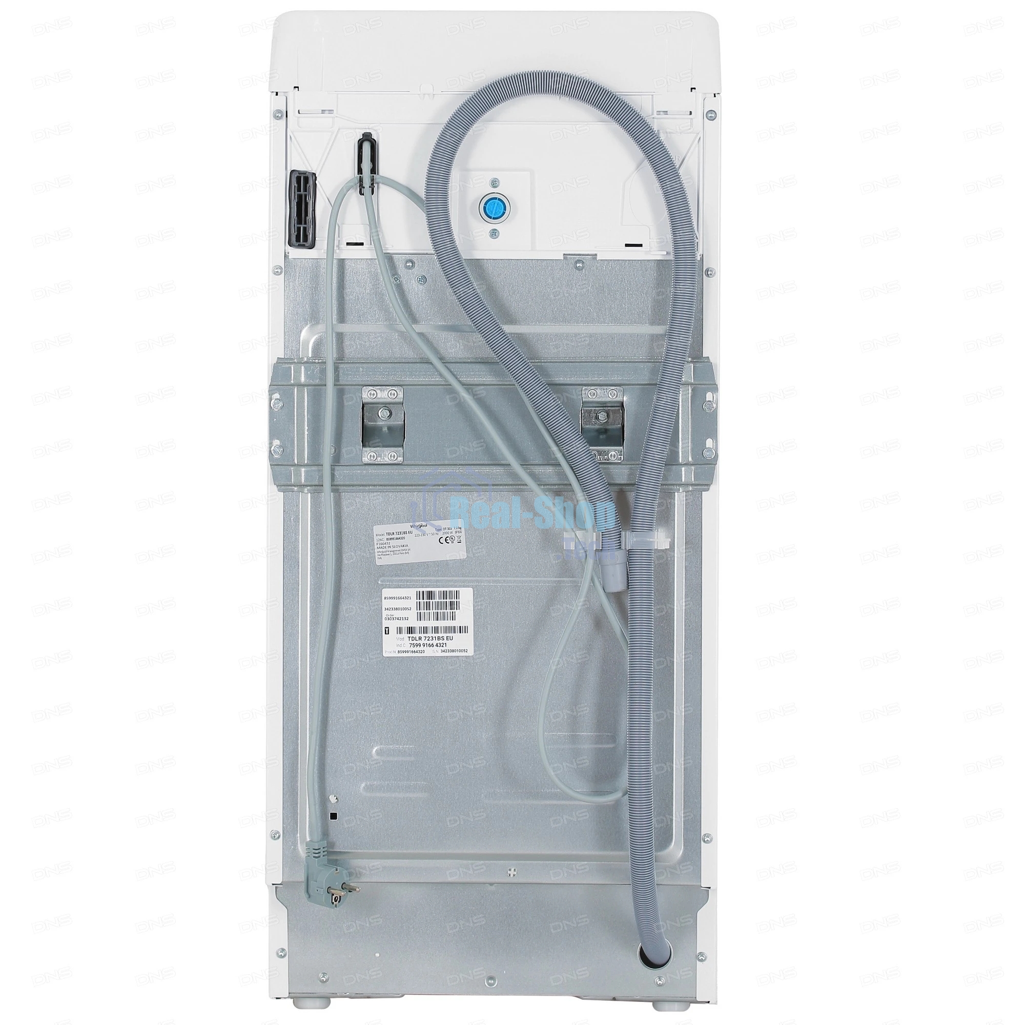 Стиральная машина Whirlpool TDLR 7231BS EU/N белый, загрузка вертикальная 7 кг, 1200 об/мин, класс D