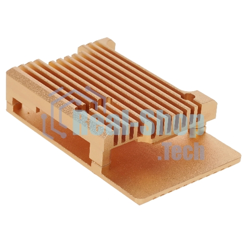 Корпус Qumo Aluminum case without fan, Raspberry Pi 3, gold(RS025)