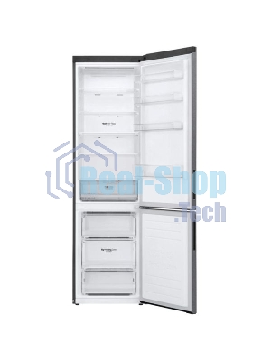 Холодильник LG GA-B509CLSL графитовый двухкамерный 277/107л морозилка снизу, No Frost