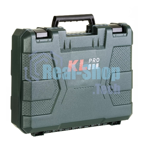 Профессиональный бесщеточный винтоверт аккумуляторный KLPRO KLDV18BH-50 (18В, Li-ion-2шт, 5.0Ач, 220Нм, 2 скорости, подсветка,З/У,в кейсе)