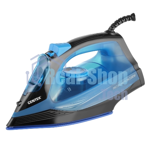 Утюг Centek CT-2351 синий, 2200 Вт, 35 г/мин, 130 г/мин, 300 мл