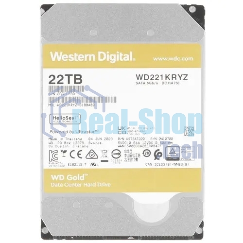 Жесткий диск Western Digital GOLD WD221KRYZ 22Tb 3.5