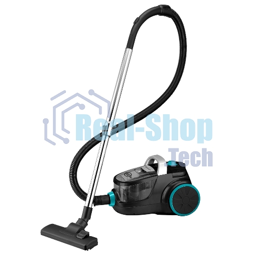 Пылесос Delta LUX DL-0836 черный с бирюзовым