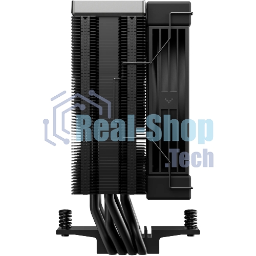 Кулер для процессора DEEPCOOL AK400 G2 LGA1851/1700/1200/115X/AM5/AM4 (12шт/кор, TDP 220W, PWM, Fan 120мм, 4 тепл. Трубки, Wood-grain top cover, черный) RET (R-AK400G2-BKNNMN-GJD)