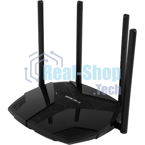 Роутер Mercusys MR70X AX1800 Dual-Band WiFi 6 Router, 574 Mbps at 2.4 GHz + 1201 Mbps at 5 GHz,4× Fixed External Antennas, 3× Gigabit LAN Ports, 1× Gigabit WAN Port, 1024-QAM, OFDMA, Router/Access Point Mode, MU-MIMO, WPA3, TWT, BSS Color
