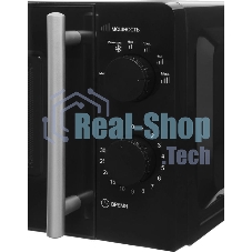 Микроволновая печь WILLZ MOS-1706MB черный, 17 л, 700 Вт, переключатели — поворотный механизм