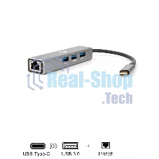 USB-концентратор VCOM DH311A USB Type-C, RJ-45/USB 3.0, USB