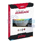 Оперативная память Kingston Fury Renegade, DDR4, 64GB (4x16GB), 3600MHz, CL16, DIMM, с радиатором, RGB, серебристый/черный