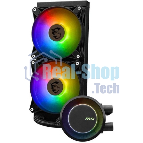 Система жидкостного охлаждения MSI MAG CORELIQUID E240 2x ARGB Fan LGA 1200/1700 AM5/AM4 (306-7ZW5E17-C24)