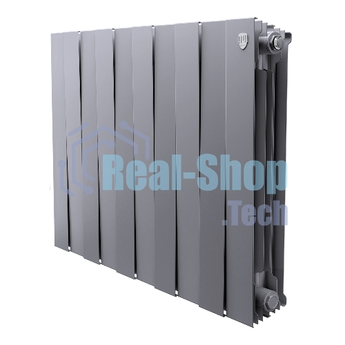 Радиатор биметаллический Royal Thermo PianoForte 500 серебристый - 10 секц.