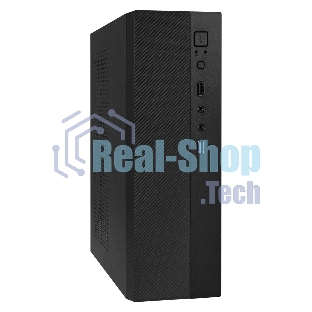 Компьютерный корпус Desktop ExeGate EX291267RUS MI-301U (mATX/mini-ITX, без БП, 1*USB+1*USB 3.0, аудио, черный)