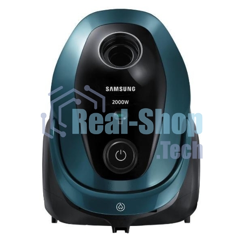 Пылесос Samsung VC20M2540JN/EV черный/зеленый, 460/2000 Вт, уборка сухая, пылесборник мешок 2.5 л
