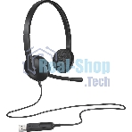 Гарнитура Logitech H340 чёрный, проводная, USB