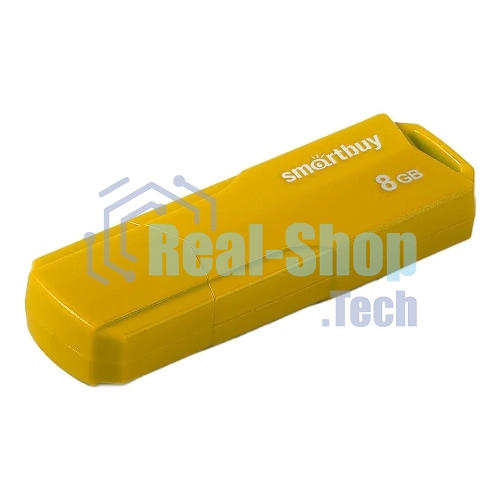Флешка USB Smartbuy CLUE Yellow (SB8GbCLU-Y), 8Gb, USB 2.0, R/W 15/5, желтый