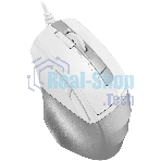 Мышь проводная A4Tech Fstyler FM45S Air белый/серебристый, 2400 dpi, USB, кнопки - 7